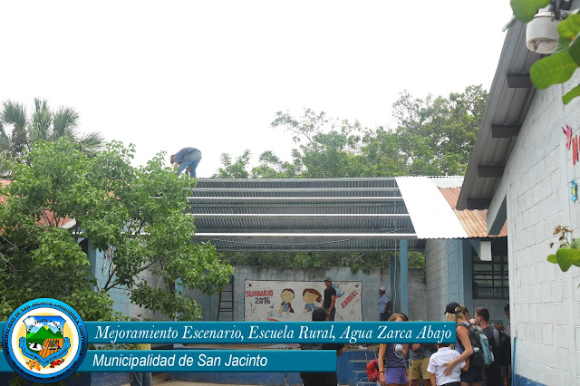 Stage Roof Replacement for the Agua Zarca Abajo Village School